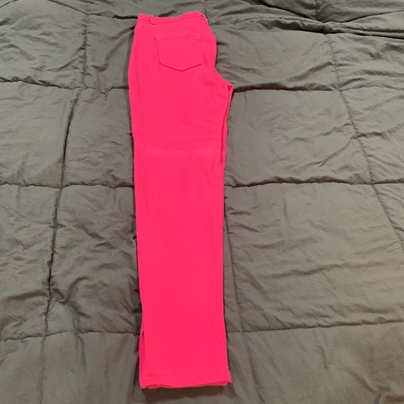 DG2 Diane Gilman - Pink denim jeans with zipper on legs - Size 2 - Picture 12 of 14